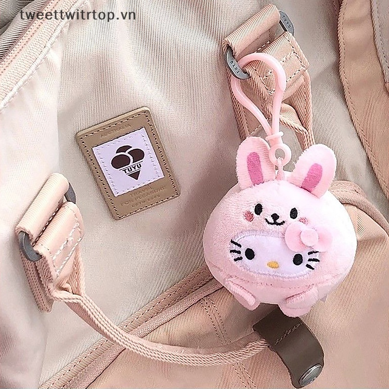 Móc Khóa Hình Mèo Hello Kitty Nhồi Bông Xinh Xắn