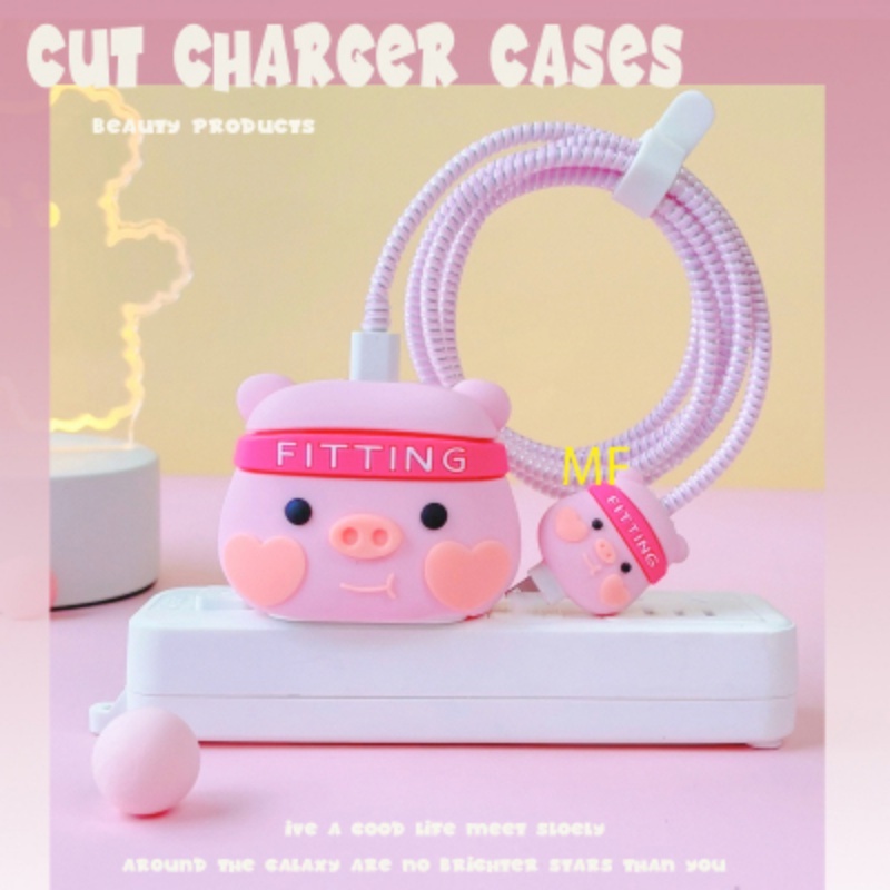 Phụ Kiện Bảo Vệ Dây Cáp Sạc USB Bằng Silicon Hình Shin-chan 3D Dễ Thương Cho iPhone 18 / 20W