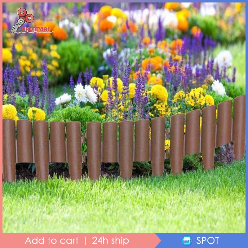 [Prettyia1] Set 5 Khung Viền Khu Vườn / Hoa Trang Trí Tiểu Cảnh