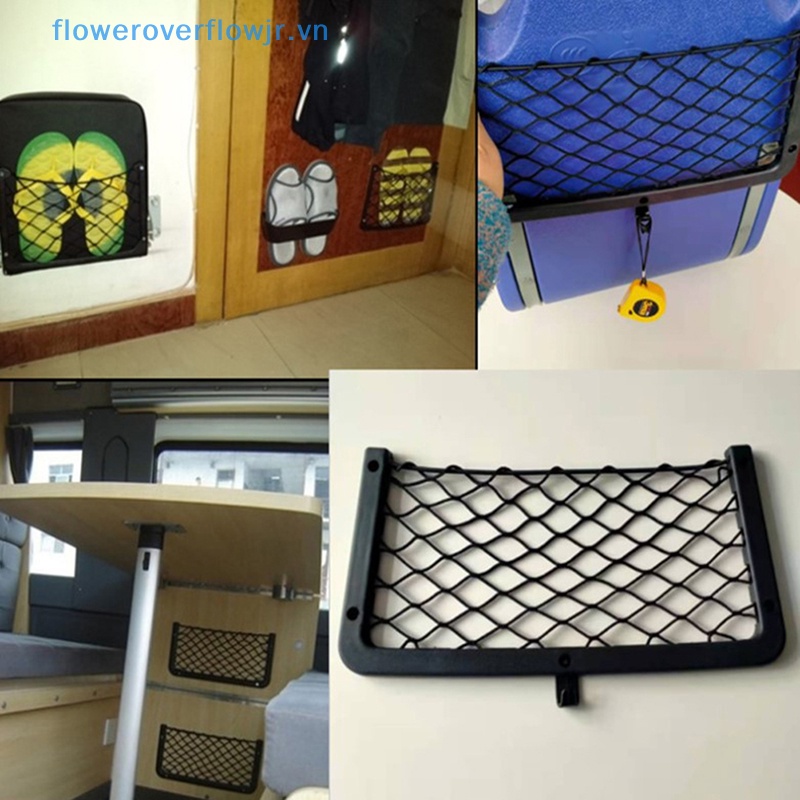 1 Túi Lưới Co Giãn Để Đồ Gắn Sau Ghế Xe Hơi Khi Đi Cắm Trại