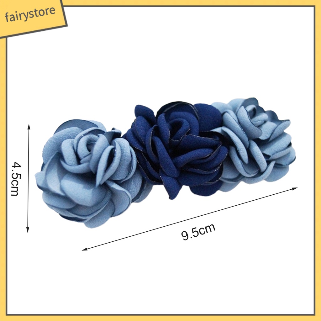 Kẹp Tóc Hoa Màu Sắc Tươi Tắn Co Giãn Cho Nữ