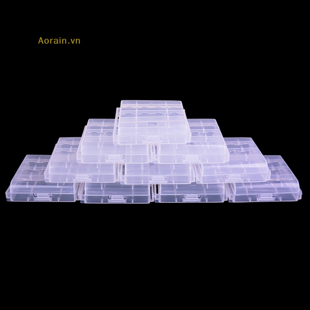 Bộ 10 Hộp Nhựa Đựng Vật Dụng Cho Pin AA AAA