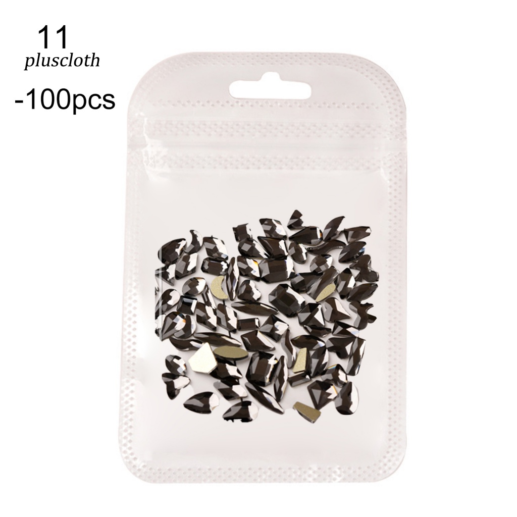 Set 100 Hạt Đá 3D Nhiều Kích Cỡ Trang Trí Móng Nghệ Thuật