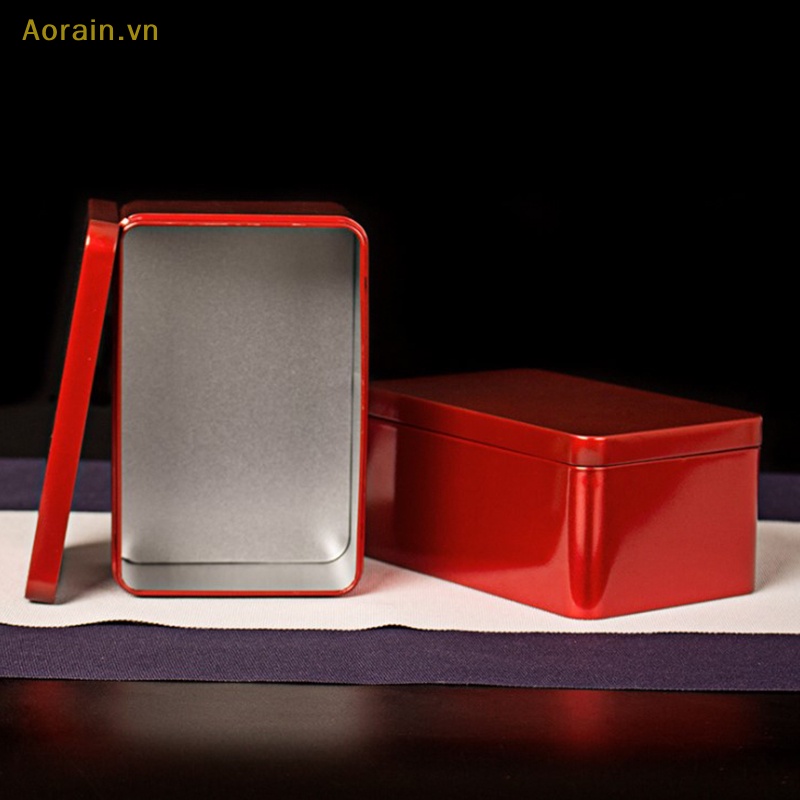 Hộp Sắt Đựng Trà / Kẹo Có Nắp Đậy Kín Tiện Dụng