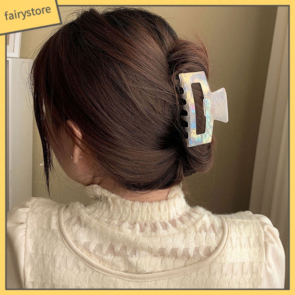 Kẹp Tóc Hình Răng Chéo Nhiều Hình Dạng Màu Sắc Phong Cách Retro