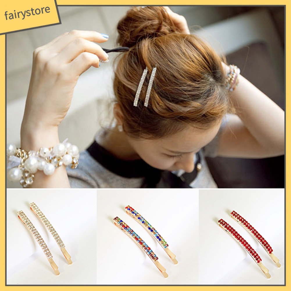 Kẹp Tóc Đính Đá Thời Trang Cho Nữ 1 Hàng
