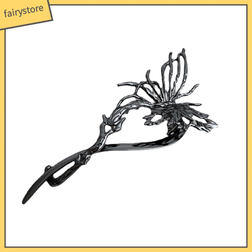 Kẹp Tóc Hình Bướm Màu Sáng Thanh Lịch Chống Rơi Cho Nữ