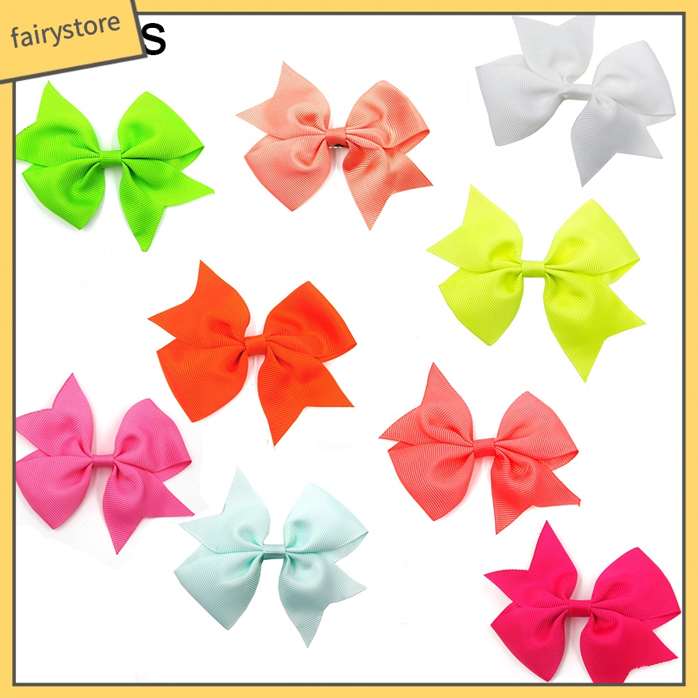 Set 10 KẹP TóC HìNh Nơ NhiềU MàU ThờI Trang Cho Nữ