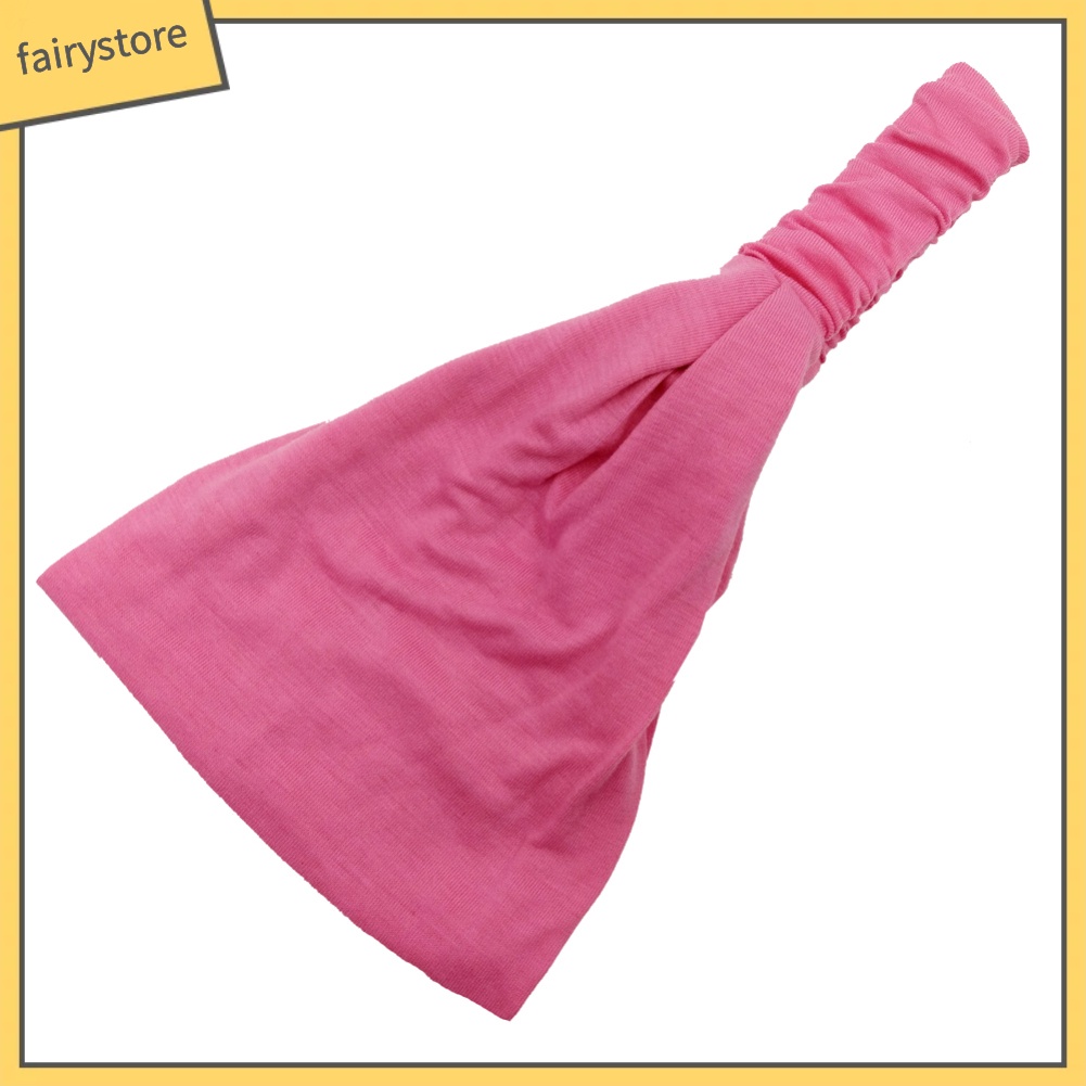 Băng Đô Bản Rộng Màu Trơn Thấm Hút Tốt Hỗ Trợ Tập Yoga / Thể Thao Dành Cho Nữ