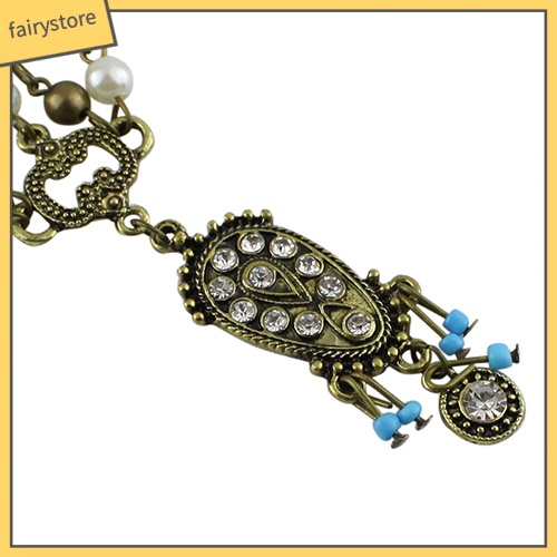 Băng Đô Đính Đá Và Ngọc Trai Giả Phong Cách Bohemian Dành Cho Nữ