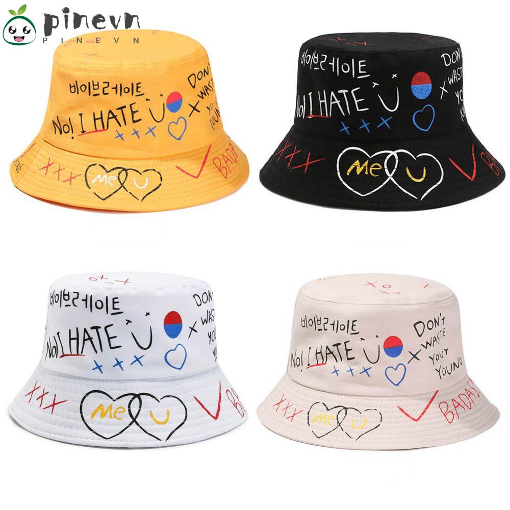 Mũ Bucket In Chữ Phong Cách Hip Hop Thời Trang Mùa Hè Cho Nam Và Nữ