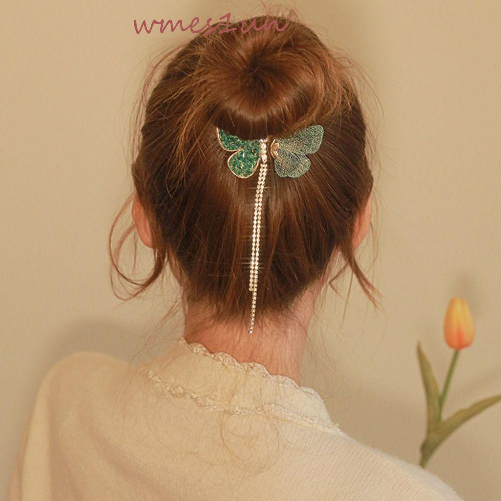 Kẹp Tóc Càng Cua Cố Định Cỡ Nhỏ Họa Tiết Bướm Dễ Thương Kiểu Vintage 15H