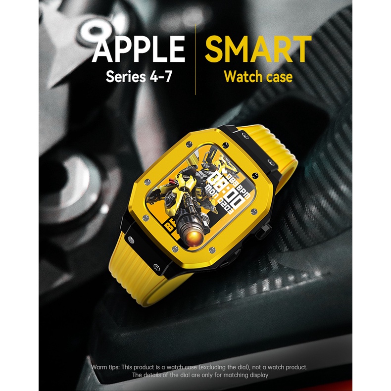 Ốp Bảo Vệ Bằng Silicon PC Dành Cho Đồng Hồ Thông Minh Apple Watch Case Series 8 7 6 SE 5 4 45mm 44mm