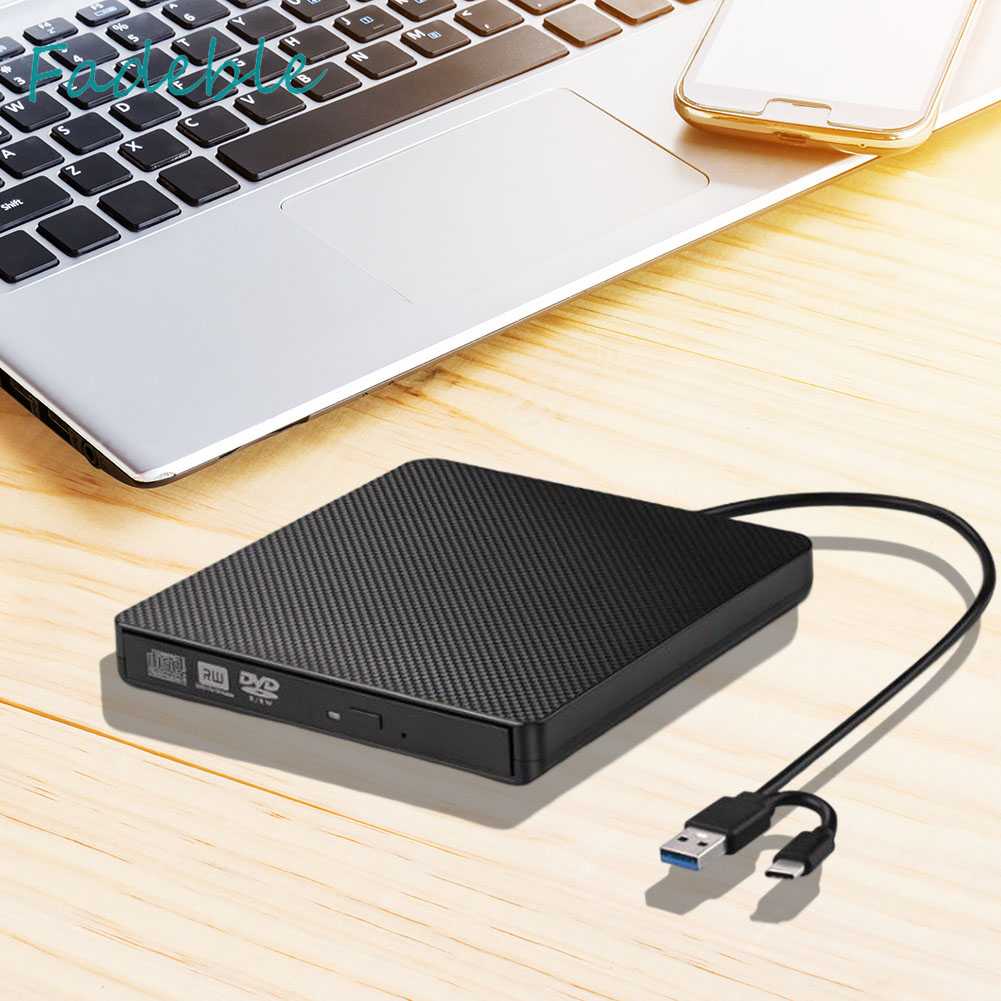 Ổ Đĩa Quang Ngoài USB 3.0 Type-C DVD Cho Laptop Notebook