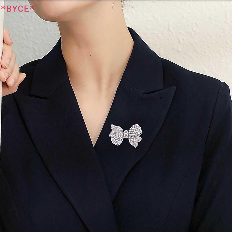 Byce > Wuli >&amp;amp;Ghim Cài Áo Hình Nơ Đính Ngọc Trai Lấp Lánh Thời Trang Cho Nữ Mới