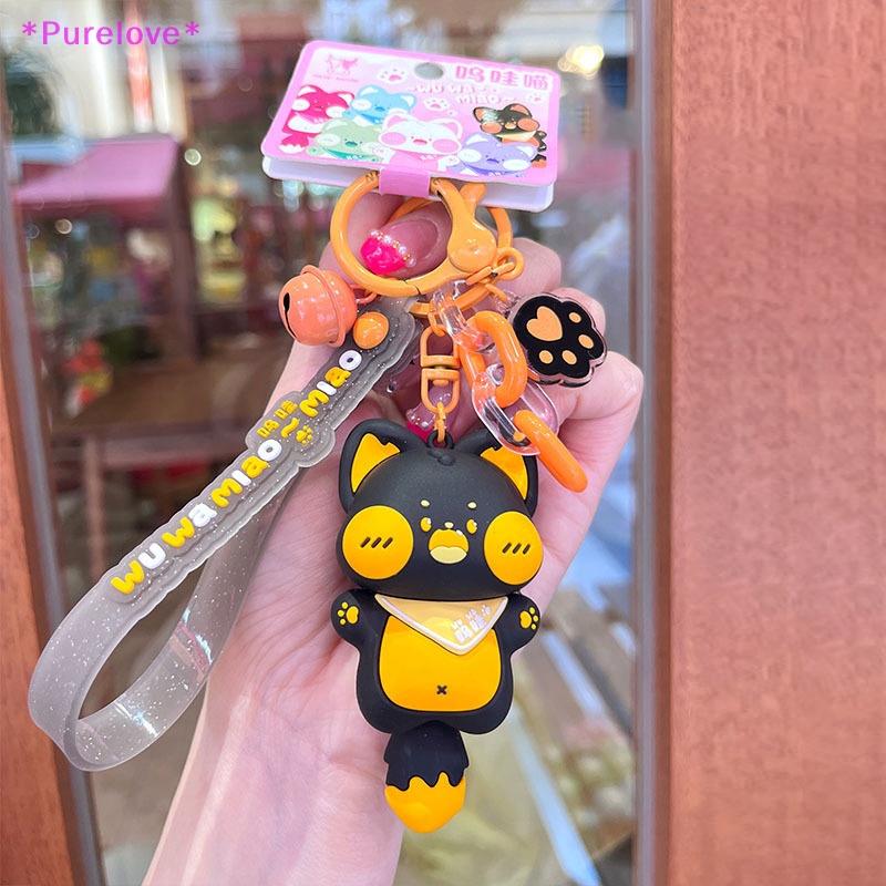 Móc Khóa Hình Mèo Bông Đeo Ba Lô Xinh Xắn Mới