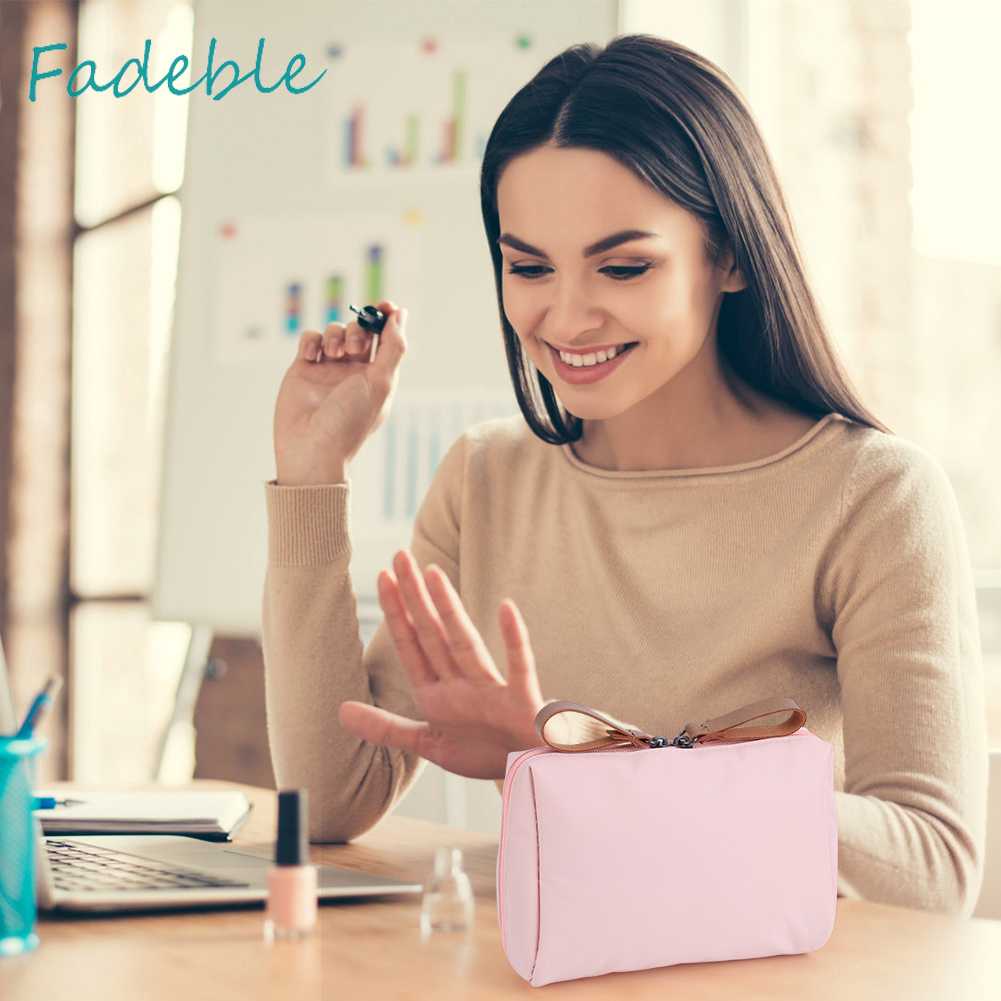 Túi Đựng Mỹ Phẩm / Đồ Vệ Sinh Cá Nhân Bằng Nylon Sức Chứa Lớn Tiện Dụng Cho