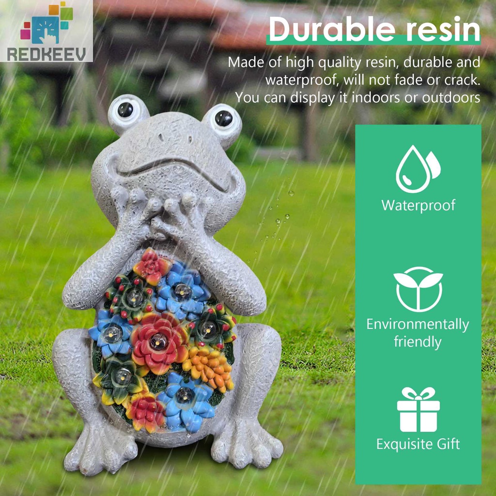 Đồ trang trí Tượng Rùa Bằng Nhựa Resin Sử Dụng Năng Lượng Mặt Trời