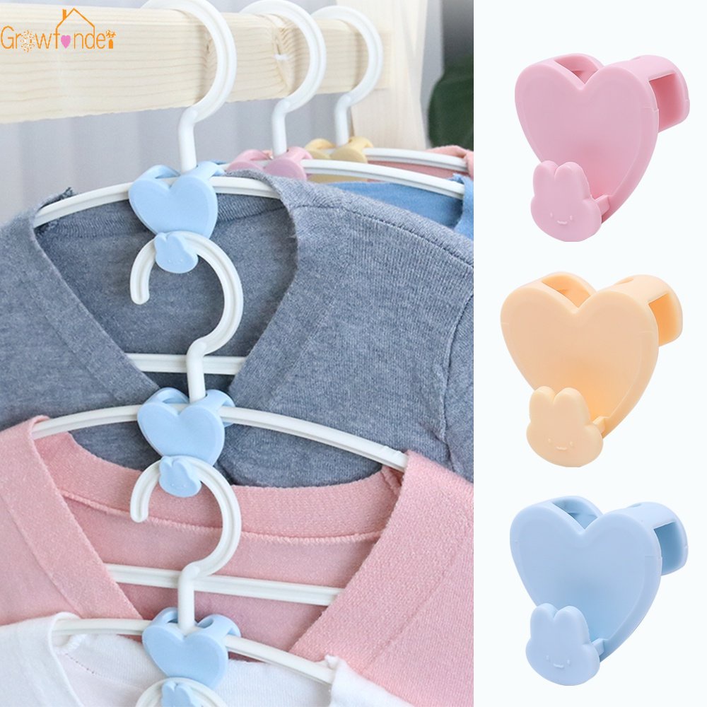 Móc Nối Bằng PP Dày Dặn Chống Trượt Tiết Kiệm Không Gian Hình Thỏ Cho Tủ Quần Áo