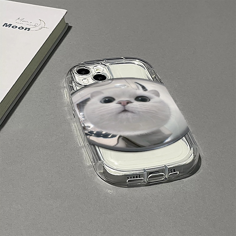 Ốp Điện Thoại Silicone Mềm Trong Suốt Chống Sốc In Hình Mèo Dễ Thương Cho IPhone 14 13 12 11 Pro Max XS X XR 8 + 7 Plus