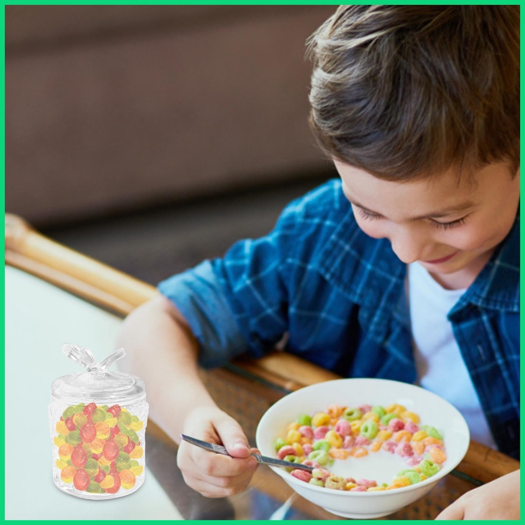 Hộp Đựng Đồ Dùng Bằng Kính Dập Nổi Họa Tiết Cổ Điển Có Nắp Đậy Sắp Xếp Gọn Gàng Cho jiwvn