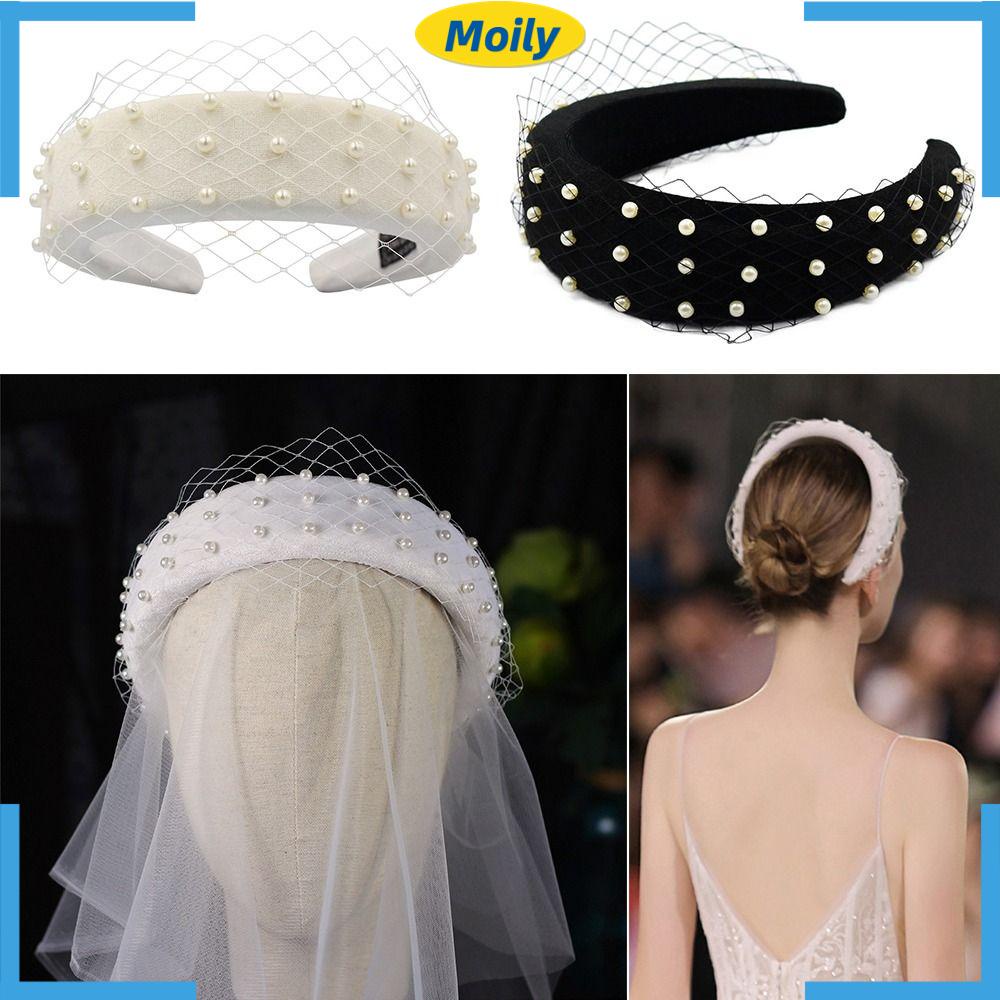 MOILYVN Băng Đô Cài Tóc Bản Rộng Không Trơn Cho Spa