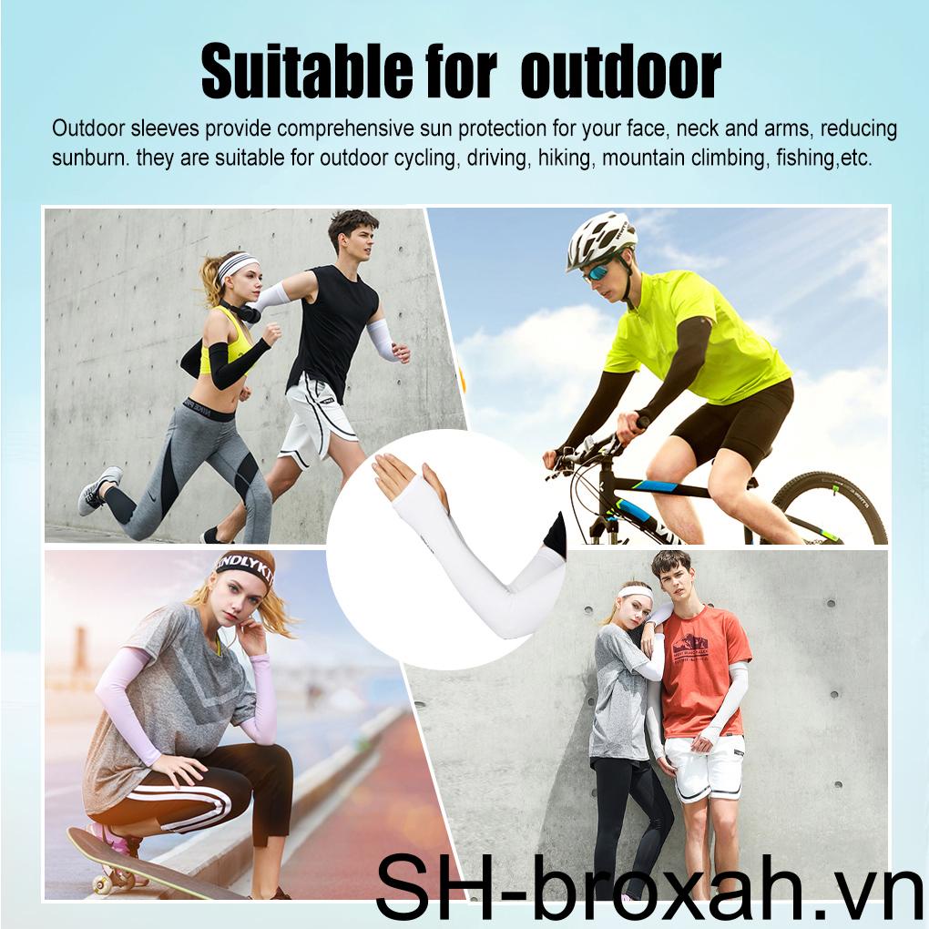 Ống Tay Áo Bằng Chất Liệu Mỏng Thấm Hút Mồ Hôi Thoải Mái Phong Cách Thể Thao Cho Nữ