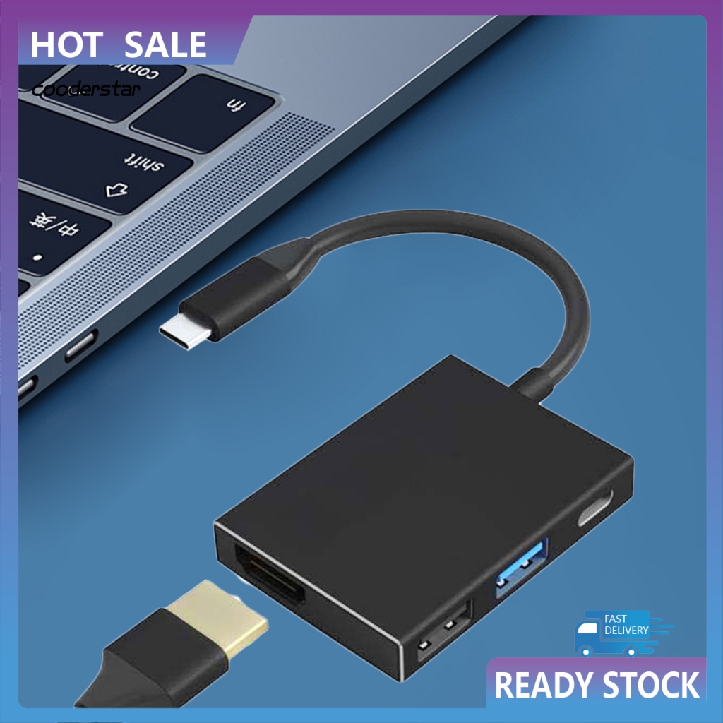 Bộ Chuyển Đổi USB Type C 4 Trong 1 Thông Dụng Dễ Lắp Đặt Cho Máy Tính PC