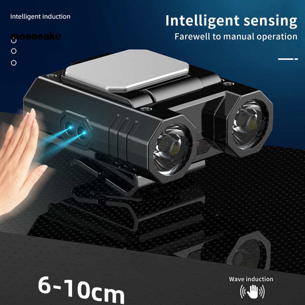 Đèn Báo Hiệu Gắn Vành Mũ Chạy Bộ Chạy Pin < mooncake > Stepless > Stepless Hat Light