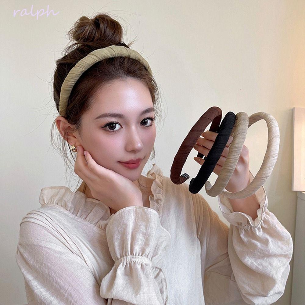 Băng Đô Cài Tóc Bằng Vải Xốp Mỏng Phong Cách Hàn Quốc Dễ Thương