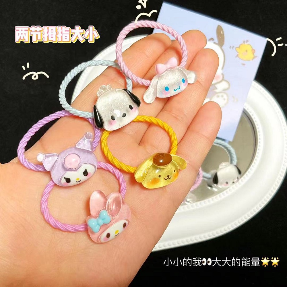 Bộ 2 Dây Buộc Tóc sanrio Bằng Da Dễ Thương h0144
