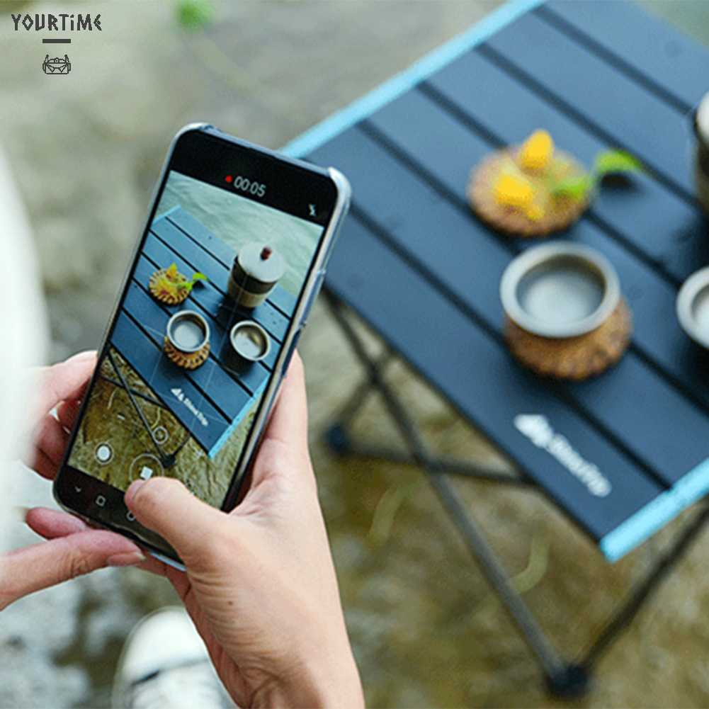 Bàn Xếp Nhỏ Bằng Hợp Kim Nhôm Chuyên Dùng Mang Đi Cắm Trại