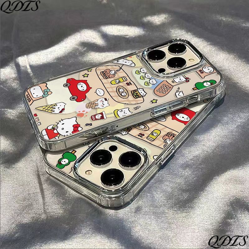 ✅Ốp Điện Thoại Mềm Chống Sốc Hình Mèo Màu Đỏ Cho Iphone 13 max7 118 14pro 12 2IAZ