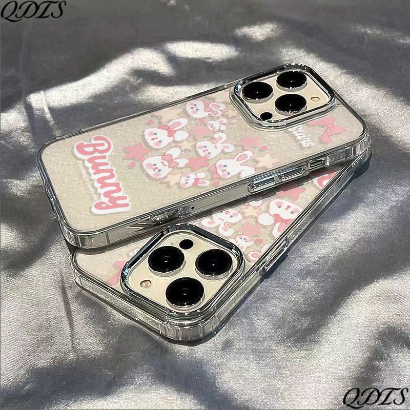 ✅Ốp Điện Thoại Mềm Chống Sốc In Hình Thỏ Hồng Đơn Giản Cho Iphone 714proins 11 plus 8 12 / 13 LS8K