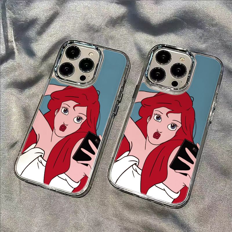 ✅Ốp Điện Thoại Dẻo Họa Tiết Nàng Tiên Cá Đơn Giản Chống Sốc Cho iPhone12max7 13In 811plus 14pro ZOQE