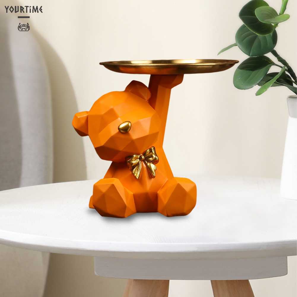 Giá Đỡ Chìa Khóa Bằng Resin Khắc Hình Gấu Độc Đáo Trang Trí Nhà Cửa