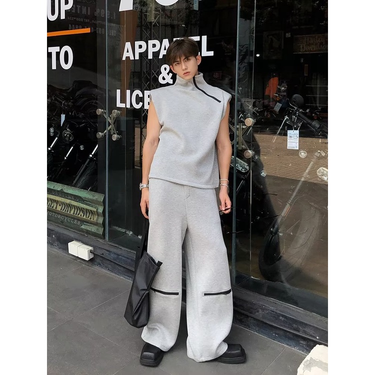 Rare Wuxi / Quần Thể Thao Dáng Suông Rộng Màu Trơn Thiết Kế Thoáng Khí Đơn Giản Dễ Phối Đồ Cho Nam Và Nữ