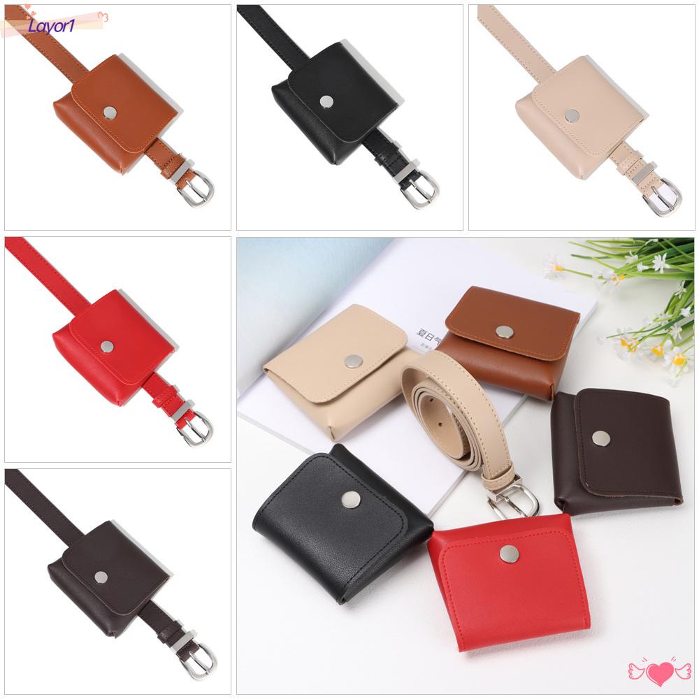 Túi Đeo Hông Màu Trơn Phong Cách Punk Thời Trang LAYOR1