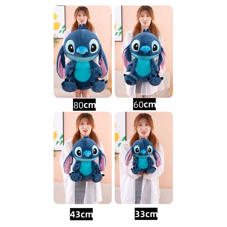 Panda~Đồ chơi sang trọng DIY Disney Búp bê Stitch Búp bê Búp bê hoạt hình Búp bê Lilo & Stitch Đồ chơi mềm Ragdolls Gối ngủ Quà tặng sinh nhật cho bé gái và trẻ em 0028