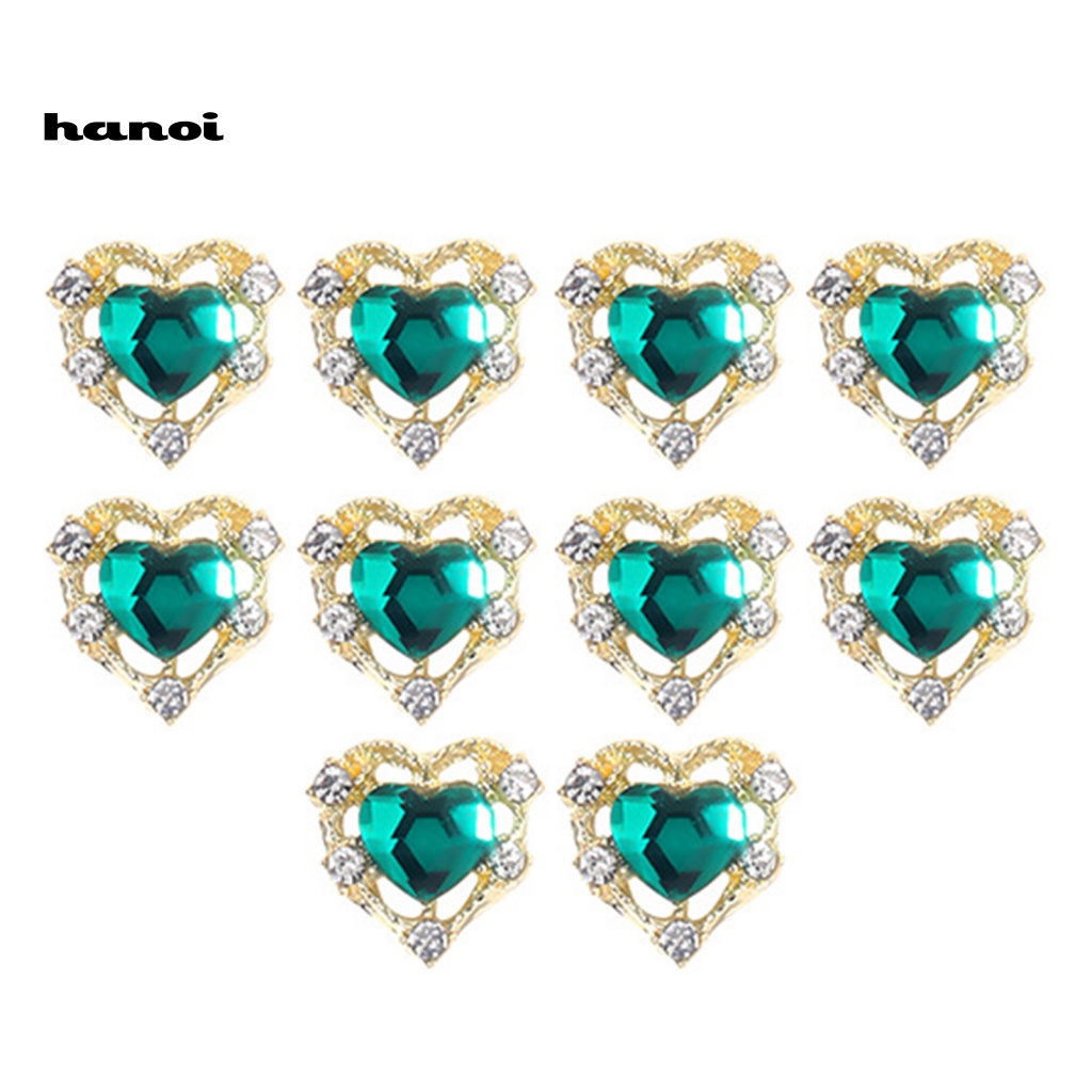 Set 10 Phụ Kiện Đính Trang Trí Móng Tay 3D DIY Thời Trang