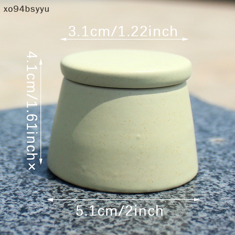 Cốc Sứ Xo94Bsyu Đựng Dung Dịch Tẩy Sơn Móng Có Nắp Đậy Tiện Dụng