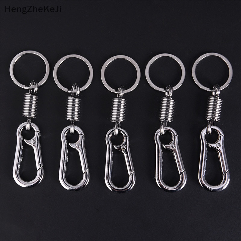 Set 2 Móc Khóa Dây Thắt Lưng Bằng Thép Không Gỉ Có Thể Thu Gọn HengZheKeJi