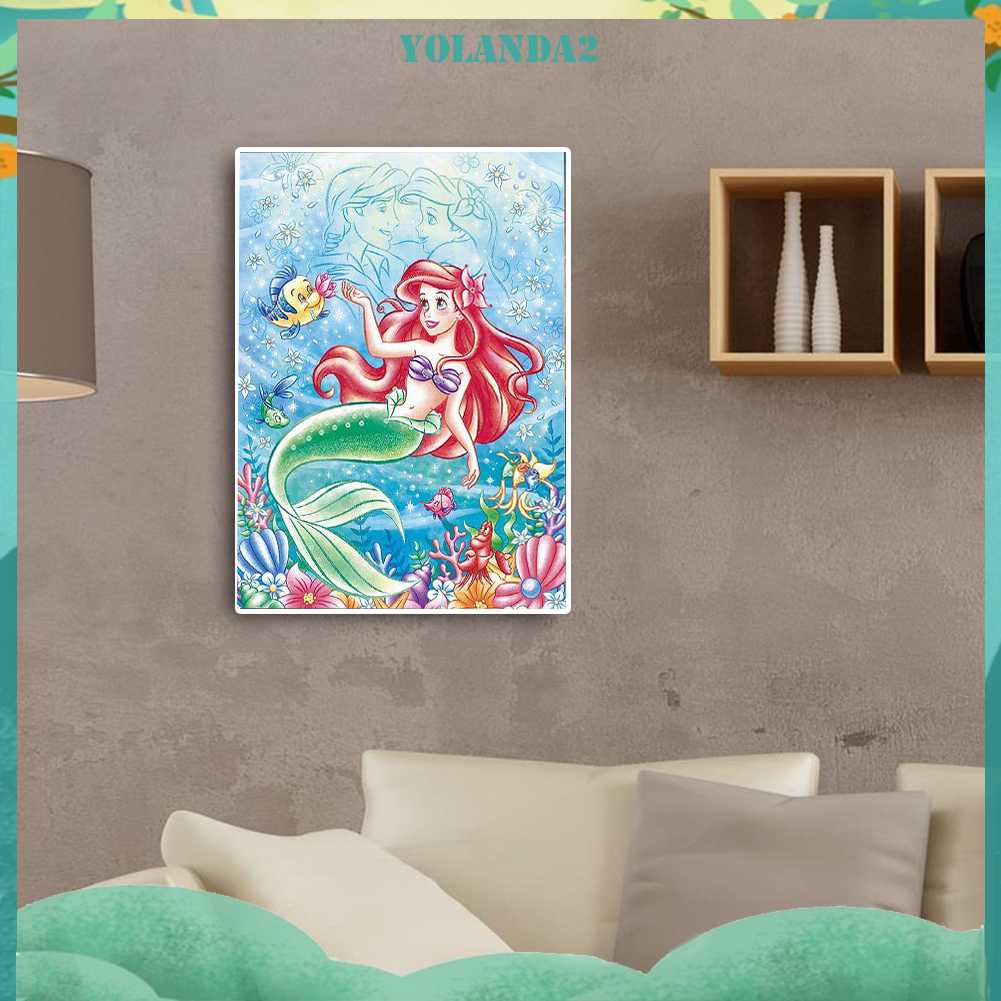 Tranh Đính Đá Kim Cương Toàn Bộ 5D DIY Hình Vẽ Công Chúa