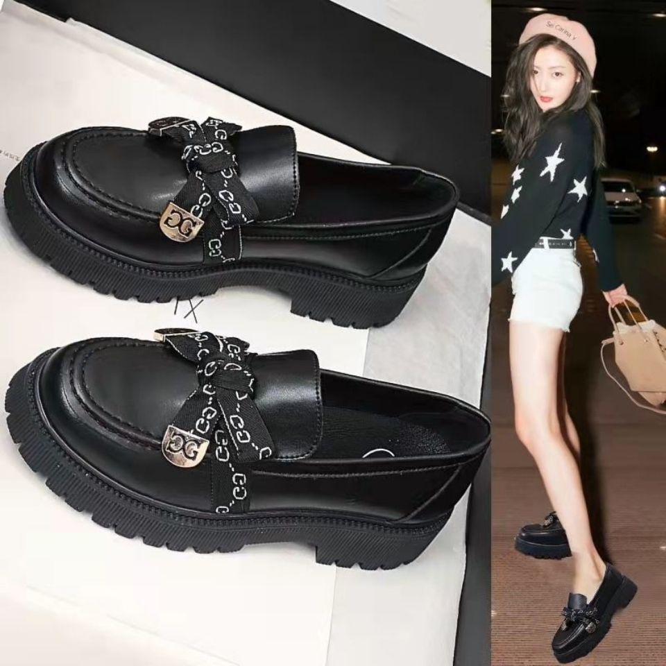 Giày Lười Da Mềm Phong Cách Anh Quốc Thời Trang Mùa Xuân 2022 Cho Nữ KC0V