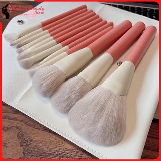 Bộ cọ trang điểm 12 món, cọ trang điểm makeup cá nhân chuyên nghiệp màu hồng A32 MS 846