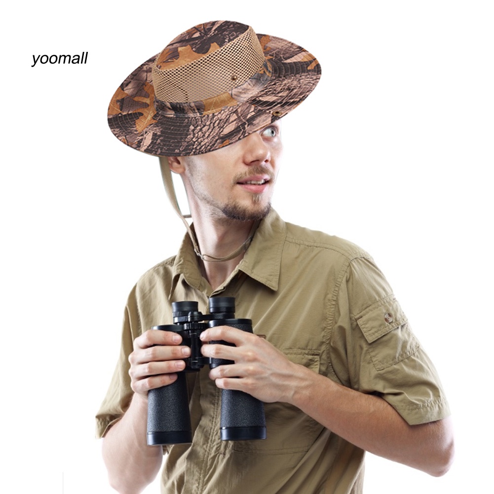 Mũ Tai Bèo Chống Nắng Phối Lưới Thoáng Khí Họa Tiết Rằn Ri Thời Trang Mùa Hè Cho Nam Và Nữ