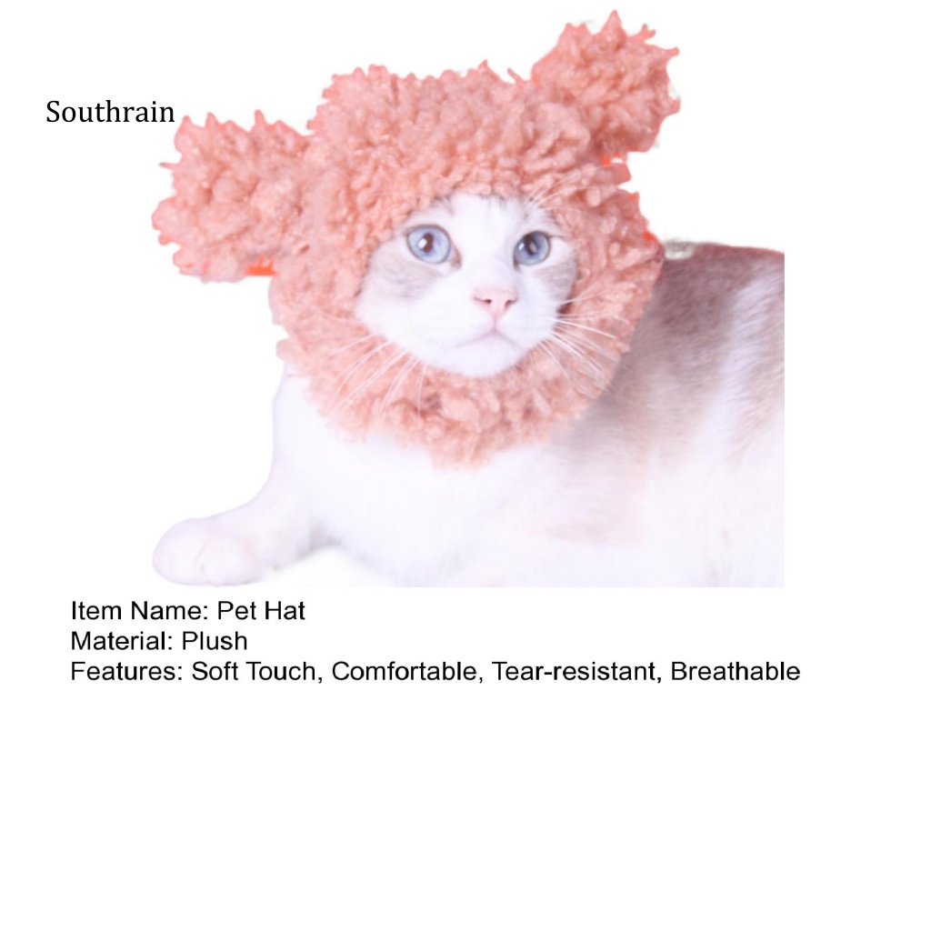 Mũ Tai Thỏ Bằng Vải Bông Mềm Mại Thoải Mái Dùng Chụp Ảnh Cho Thú Cưng