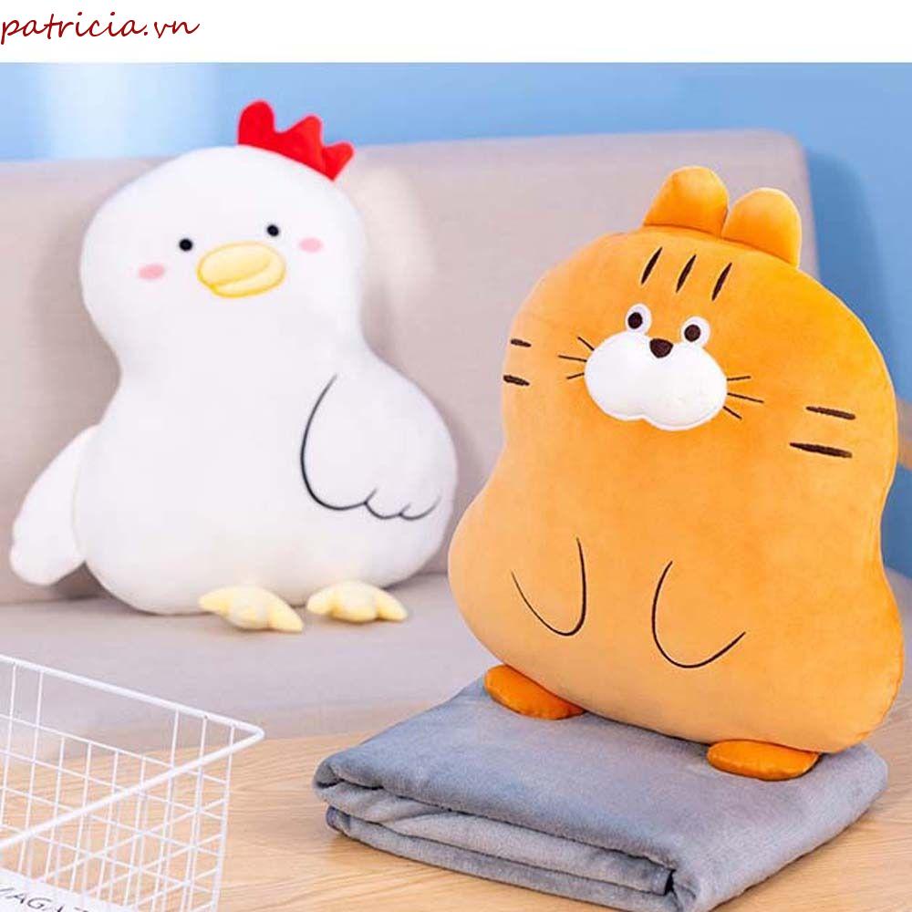 Đồ chơi nhồi bông Mềm Mại Hình Chú Gà Đáng Yêu Trang Trí Nhà Cửa