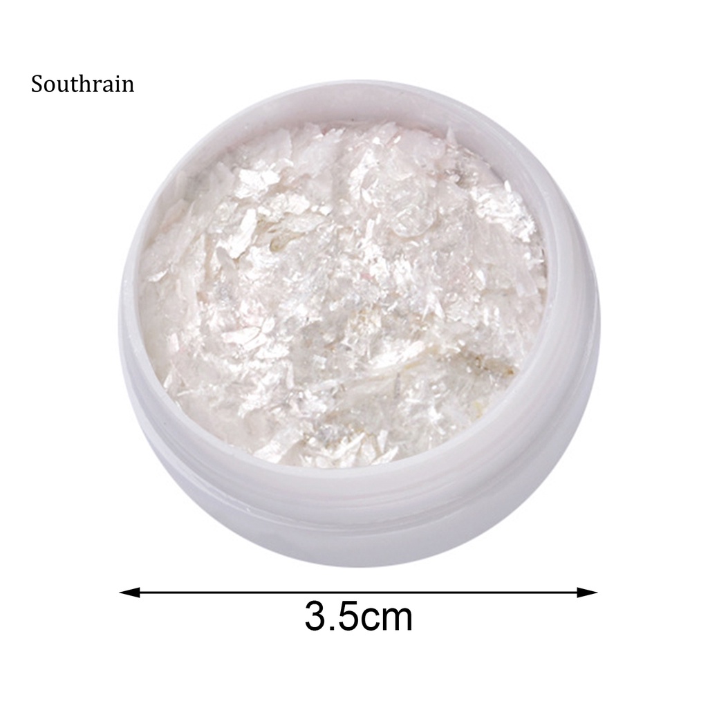 1 Hộp Sequin Hình Vỏ Sò Lấp Lánh Không Phai Màu Trang Trí Móng Cho Nữ