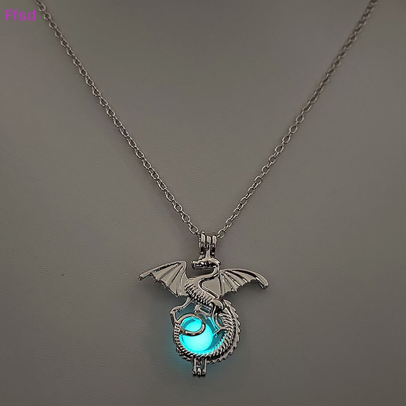 {Ffsd} Vòng cổ Hợp Kim Mặt Hình Rồng Phát Sáng Trong Bóng Tối Phong Cách Cổ Điển Cho Nam Giới Làm Quà Halloween